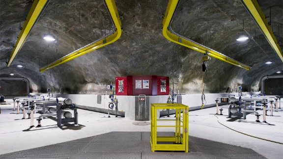 Im Innern der Kläranlage von Zermatt Im Innern der Kläranlage von Zermatt
